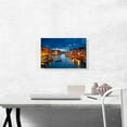 thumbnail image 2 of ARTCANVAS Grand Canal at Night Venice Italy Canvas Art Print - Size: 18" x 12" (1.50" Deep), 2 of 9