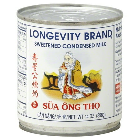 Longevity Brand Sweetened Condensed Milk, 14 oz