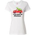 thumbnail image 3 of Inktastic I'll Be Home for Christmas Truck with Tree Women's T-Shirt, 3 of 5