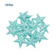 thumbnail image 3 of Uxcell Small 5 Star Iron on Patches Embroidered Sew Patches for Clothing 1.14x1.14" Pack of 15 Light Blue, 3 of 7