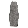 thumbnail image 5 of Madden NYC Junior Plus Size Metallic Mock Neck Top and Skirt Set, 2-Piece, 5 of 5