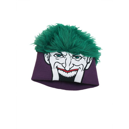 Batman Joker DC Comics Green Flair Hair One Size Adult Winter Beanie Hat