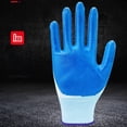 thumbnail image 7 of 2 Pairs Grip Work Gloves, All-Purpose, Gloves for Men, Superior in Wet, Dry, Oily Conditions, Polymer Palm, Large Size,Protective Nitrile Rubber,Labor Gloves, 7 of 7