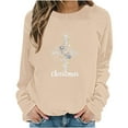 thumbnail image 4 of Lorytime Christmas Womens Crewneck Sweatshirt Fall Printrd Print Shirt Long Sleeve Pullover Loose Tops for Holiday, 4 of 6