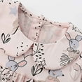 thumbnail image 6 of Little Girls Dresses Floral Print Long Sleeve Dress With Collar Kids Casual Party Wear Clothing Light Pink Size 7-8T, 6 of 8