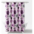 thumbnail image 2 of Leah Floral Shower Curtain, 72" W x 72" L, Purple & Gray - Pretty Purple Shower Curtain - Spring Decor - Colorful Blooming Flowers - Country Cottage & Farmhouse Bathroom Decor, 2 of 6