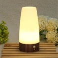 thumbnail image 2 of Shisuyan Veilleuse Rétro à DEL à Piles, Sensible, Portable, Lampe de Table Mobile avec Lumière Blanc Chaud (Bronze Rouge), 2 of 6