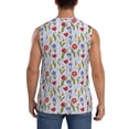 thumbnail image 4 of Daiia Tulips Flowers Printed Men's Tank Tops,Casual Soft Sleeveless Gym Muscle Shirts Bodybuilding Tee-XX-Large, 4 of 8