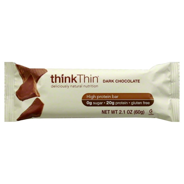 Think Thin High Protein Bar, 2.1 oz bars, Dark Chocolate, 10 bars