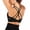 Black, variant on Women’s Strappy Sports Bra Medium Support – Criss Cross Back Yoga Bra with Removable Pads