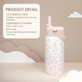 thumbnail image 4 of Botella SANDJEST Kids de 355 ml con aislamiento de paja con estampado de leopardo, 4 of 7