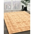 thumbnail image 2 of Ahgly Company Indoor Square Abstract Orange Oriental Area Rugs, 3' Square, 2 of 6