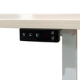 thumbnail image 6 of Stand Up Desk Store Programmable Electric Two-Tier Compact Standing Desk (White Frame/Birch Desktop, 48” Wide), 6 of 9