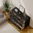 thumbnail image 6 of Dresser for Bedroom, Gizoon 47”Wooden Chest of Drawers Storage with 7 Drawers and Metal Handles for Bedroom/Closet, Black, 6 of 8
