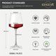 thumbnail image 4 of Juego de copas de vino coccot de cristal blanco para vino tinto, 550 ml, 6 piezas, 4 of 6