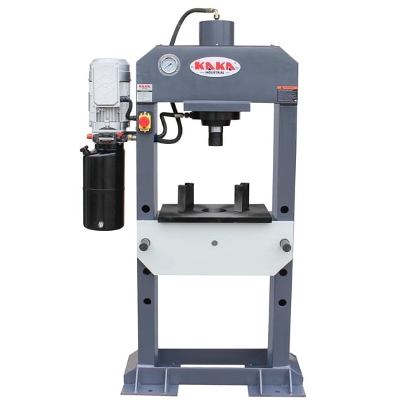 Hydraulic Press, 25-Ton H-Frame Hydraulic Shop Press, 9.8-Inch Stroke Electric Hydraulic Press with Pressure Gauge for Pressing, Stamping HP-25