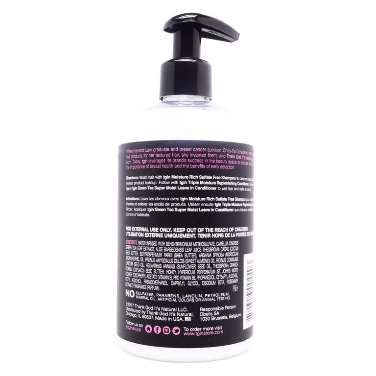 TGIN Green Tea Super Moist Leave-in Natural Hair Conditioner