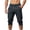Dark Gray, variant on Timoontee Men White Drawstring Elastic High Waist Cuffed Ankle Knee Length Capri Quick Dry Jogger Pants Deep Side Slip Pockets Lightweight Sports Casual Sightseeing Trousers XXXXL