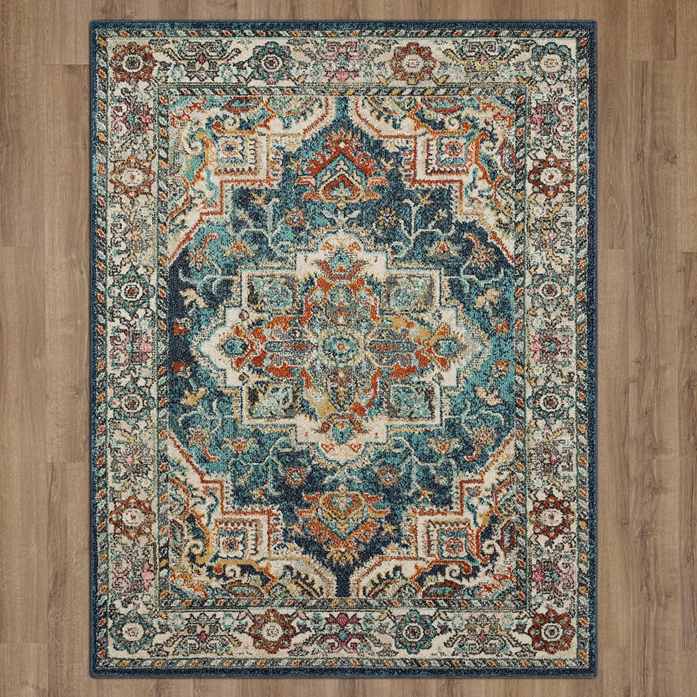 Mohawk Home Stoneleigh Indoor Ornamental Area Rug, Blue, 3'3" x 5'