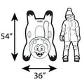 thumbnail image 4 of CocoNut Outdoor: Yeti Racer - 54x36" Snow Sled - Character Shaped Inflatable Winter Tobaggan, Cold Resistant PVC, 200lb Cap, Kids-Teens-Adults 8+, 4 of 7
