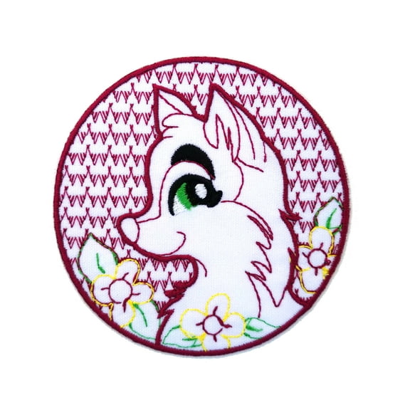 Cute Kids Fox Embroidered Sew/Iron On Patch