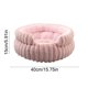thumbnail image 3 of Cama De Felpa Para Mascotas Cama redonda de felpa para gatos y perros pequeños, suave y esponjosa, 40x40x15cm, lugar cálido y cómodo para dormir, rosa, 1 unidad Rkxzt, 3 of 9