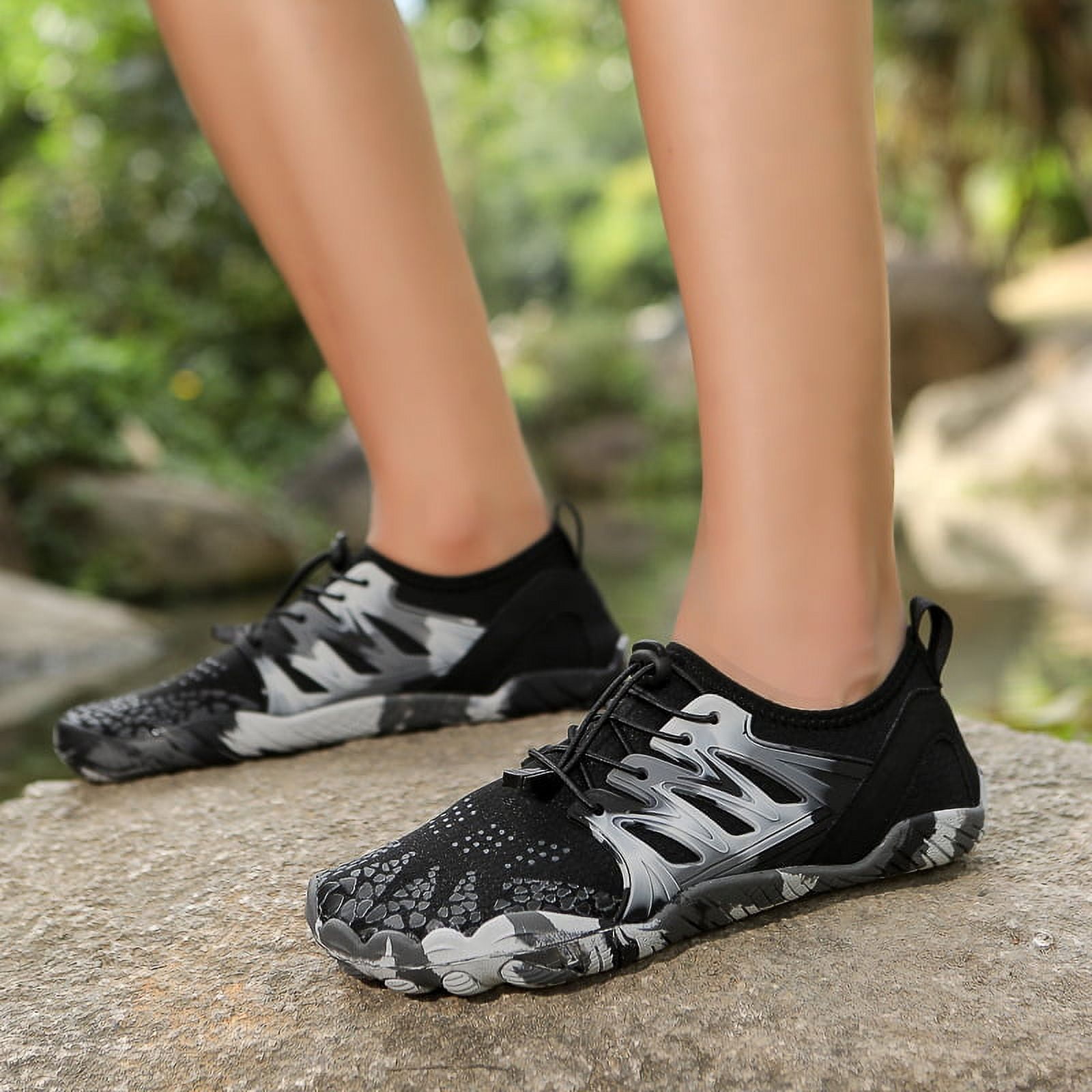 SKQIT Hike Barefoot Shoes for Womens Men,Quick Dry Water Shoes,Beach Pool Aqua Swim Surf Hiking Walking Shoes,Non-Slip Athletic Footwear Wide Toe Water Shoes
