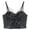 Black, variant on Bandeau Bras for Women Sequin Beaded Corset Short Club Party Removable Shoulder Slim Tank Top Full Coverage Bralettes