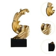 thumbnail image 6 of TISHITA Modern Art Sculpture Table Centerpiece Creative Collection Aesthetic Gift Table Ornament Golden Figurine for Farmhouse Indoor B, 6 of 8
