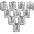 thumbnail image 1 of Anillos para servilletas con diamantes de imitación brillantes MACHAO plata 50 unidades, 1 of 5