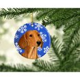 thumbnail image 2 of Dachshund Winter Snowflakes Holiday Christmas Ceramic Ornament SS4625, 2 of 2