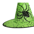 thumbnail image 3 of Halloween Witch Hat for Kids & Adults - Cloth Party Decor, Cosplay Accessory, Fancy Dress Costume, Vibrant Colors (Green/Blue/Red/Purple), 3 of 5