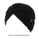thumbnail image 4 of Paquete de 4 diademas de moda Minnieouse con botones elásticas estilo musulmán Para mujer Negro, 4 of 6