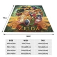 thumbnail image 4 of The Legend Of Zelda Fleece Blanket Super Soft Cozy Throw Blanket Fuzzy Comfy Flannel Blanket Warm Plush Blankets And Throws For Couch, Sofa, Bed 40"X30", 4 of 7