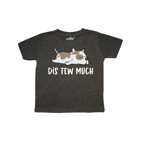 

Inktastic Napping Dis Tew Much Pit Bull Spots Gift Toddler Boy or Toddler Girl T-Shirt
