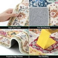 thumbnail image 4 of MJIAexp 3'x5' Moroccan Bedroom Rug Washable Vintage Boho Area Rug Non-Slip Accent Throw Rug Stain Resistant Floor Carpet for Kitchen Entryway Bathroom Living Room Office Boho Multi-color, 4 of 7