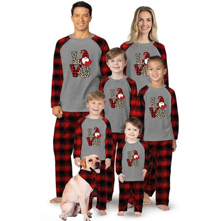 JDEFEG Family Matching Pajamas Set Christmas with Family Christmas