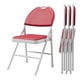 thumbnail image 1 of Sillas Plegables Tapizadas (Juego de 4) – Asiento Cómodo de Piel Sintética, Marco de Metal Resistente, Patas con Protector, Ideales para Sala, Comedor, Terraza o Uso en Exterior, 1 of 12
