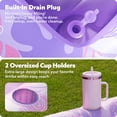 thumbnail image 4 of Tumbona inflable para broncearse para piscina, tipo flotador, en forma de L, morado, 70 x 46 cm, 4 of 7