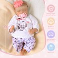thumbnail image 4 of Reborn Baby Dolls Silicone Full Body, 17 inch Realistic Baby Doll for Toddlers 1-3,Silicone Baby Doll with Soft Body,Diaper, Soothe Toy, Pacifier Baby Doll Set for Daughter, Mother, Birthday Gifts, 4 of 7