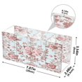 thumbnail image 5 of WOBOGO Vintage Floral Lace Acrylic Pen Holder 4 Compartments Clear Pencil Organizer Makeup Brush Storage Case, 5 of 7