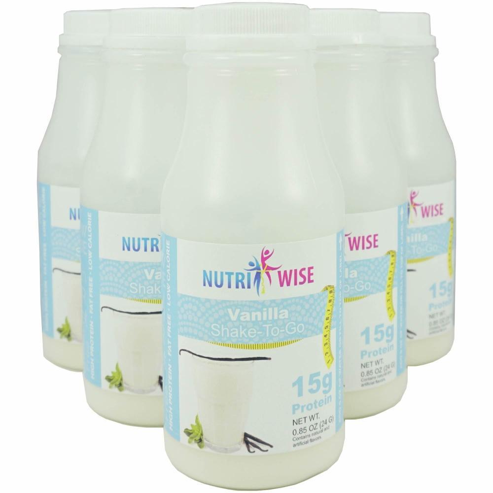 Vanilla Diet Protein Shake (6-Pack Bottles) - NutriWise