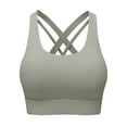 thumbnail image 2 of Kureaily Women's Large Size Integrated High Strength Shockproof Yoga Running Fitness Sports Bra Womens Deep V Bras, 2 of 4