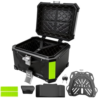 extra large motorcycle trunk top case for 2 helmets Box Motorcycle,45L,55L,65L,80L,100L Top Box Aluminum Motorcycle Luggage With Security Lock For Store Helmet Luggage,Motorcycle Top Case,Motorbike Storage Box ( Color : Black , : Automotive KOJEM Motorcycle Tour Tail Box Scooter Trunk Luggage Top Lock Storage Universal Motorcycle Tour Tail Box Carrier Case for Honda Harley Davidson Yamaha 48L Capacity Kojem Motorcycle Tour Tail Box,