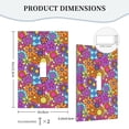 thumbnail image 5 of ZICANCN Outlet Covers Wall Plate, Abstract Groovy Floral Light Switch Cover Decorative, Duplex Toggle Combo 1-Gang, 5 of 9