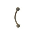 thumbnail image 3 of Luxe Modz 16G Curved Barbell Eyebrow Ring Solid Titanium Piercing Jewelry Men Women - Sold Individually, 3 of 9