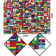 thumbnail image 3 of International Flags Tablecloth for Around The World Themed Birthday Party Supply Hispanic Heritage Month Decoration Home Kitchen Dining Room Church Rectangular Table Cover (60" x 84"), 3 of 5