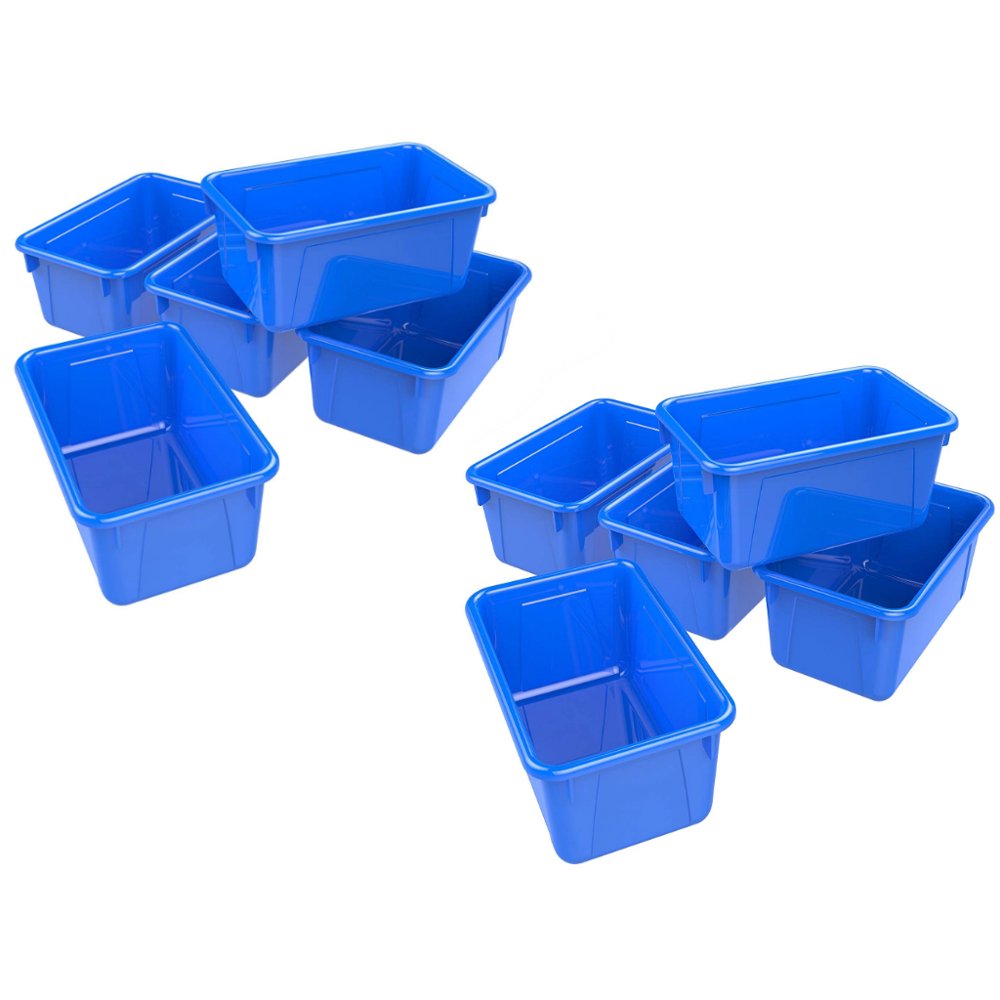 Storex Small Cubby Bin, Plastic Storage Container Fits Classroom
