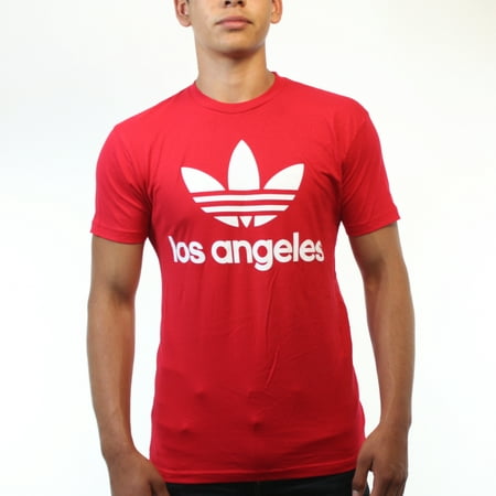 Adidas Adidas Los Angeles Originals Trefoil Men S Red T Shirt