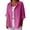 Hot Pink, variant on Women's Cotton Linen Shirt Crinkle Gauze Tops for Women 3/4 Sleeve Casual Loose Blouse Soft Breathable Comfort Top for Spring Summer Daily Wear by Gbobgt Black XXL